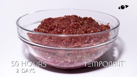 Minced Meat in Glass Bowl Time-lapse