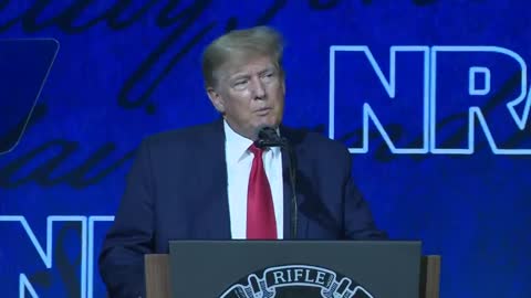 Former President Donald Trump speaks at NRA Convention in Houston