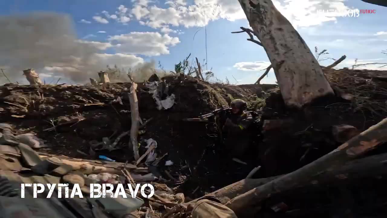 Americans, Canadians, and Ukrainians fighting for Height 105-106 (Avdiivka, 23.08.2023)