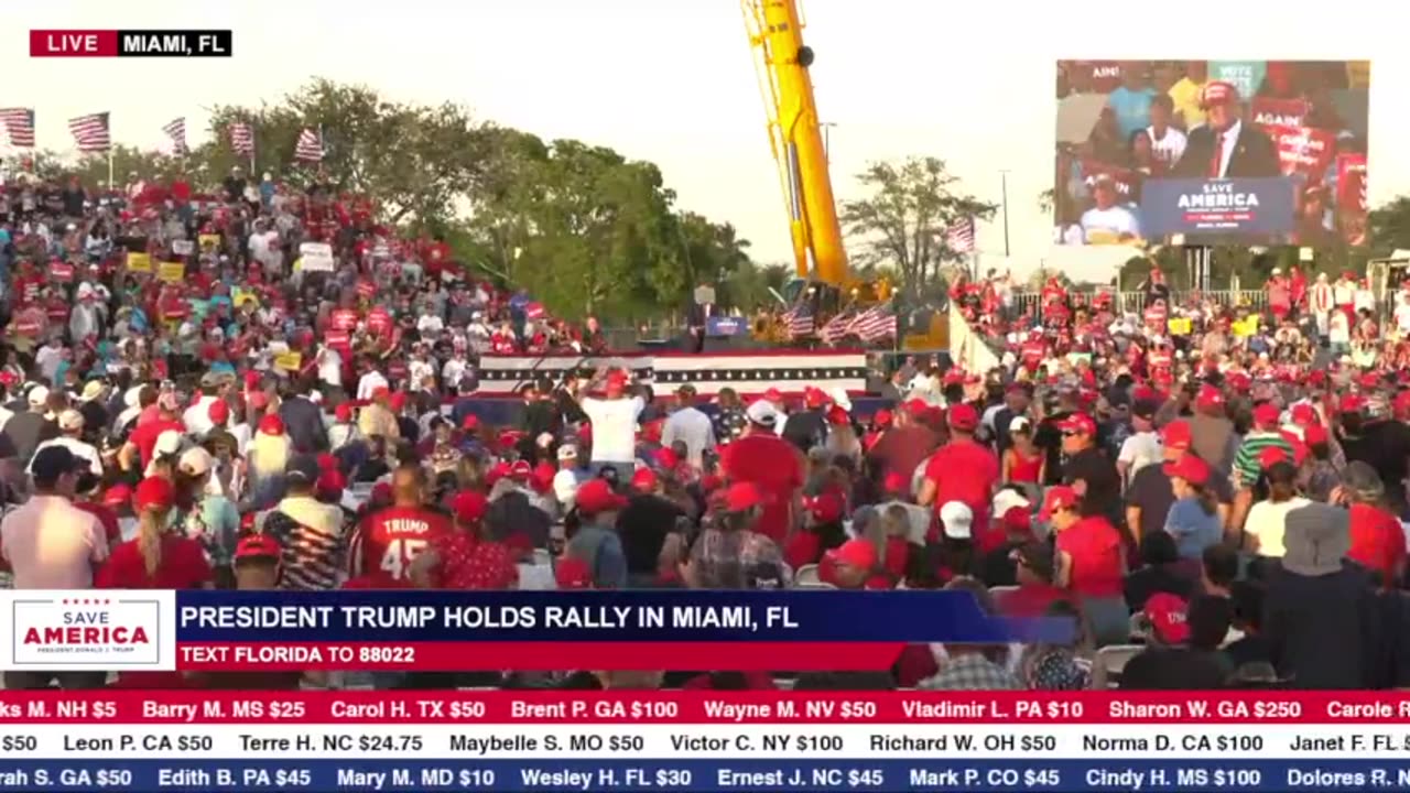 President Donald J. Trump in Miami, FL