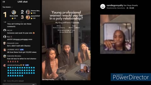 Sean T Adams and Olivia AppleBarry on TikTok Live 8/19//2023
