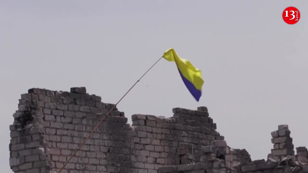 Exclusive footage from liberated village in Donetsk region- Movement of Ukrainian military equipment