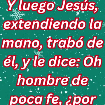 "La Fe Restaurada: Jesús Calmando la Tempestad" Mateo 14:31,32.#short #youtube #ytshorts#shortvideo