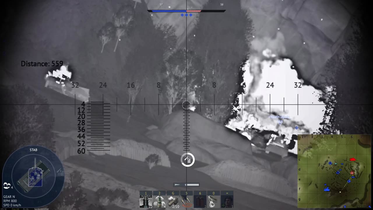 WT-Vickers-UK (x5 kills) in my *SECRET* spot