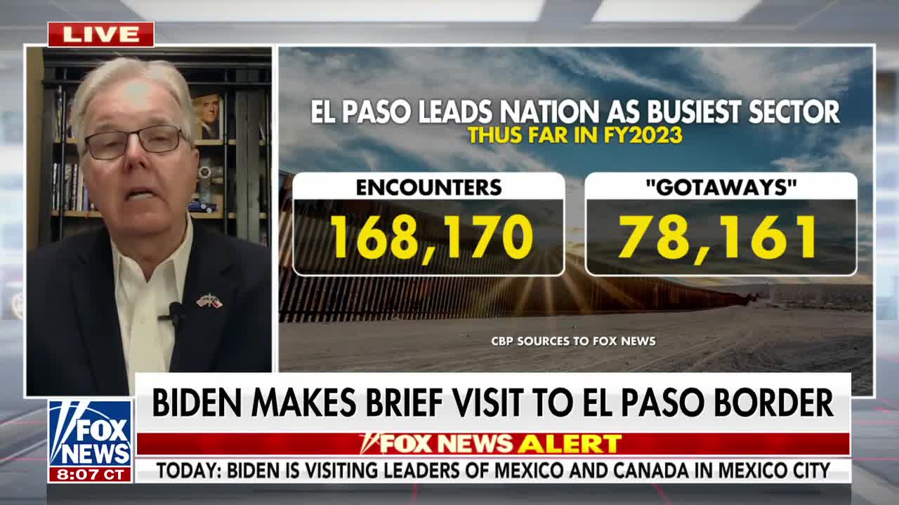 Biden doesn't want to know what's happening at the border- Dan Patrick