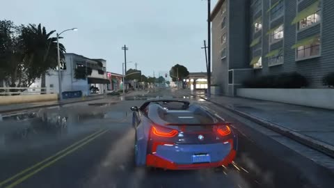 Escaping from police With my BMW convertible