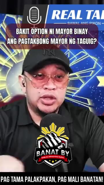 BINAY OPTION TUMAKBO BILANG MAYOR NG TAGUIG PHILIPPINES .