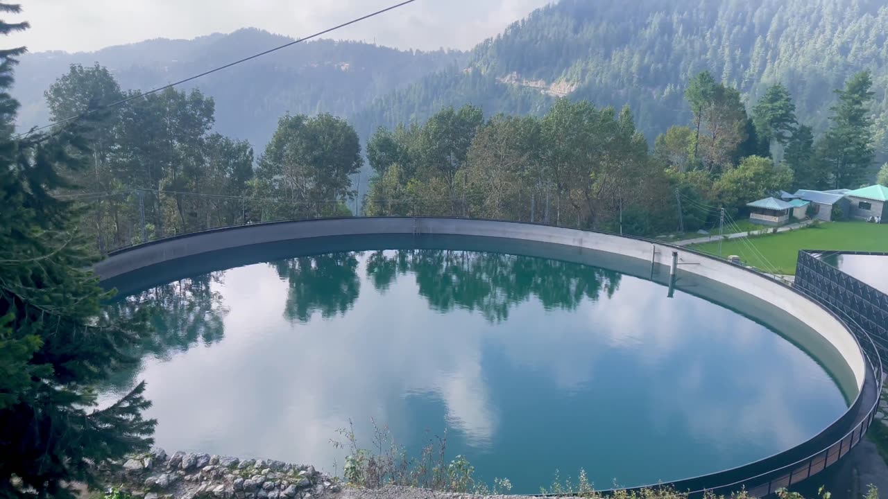 View from Nathia Gali Murree of mini water reservoir