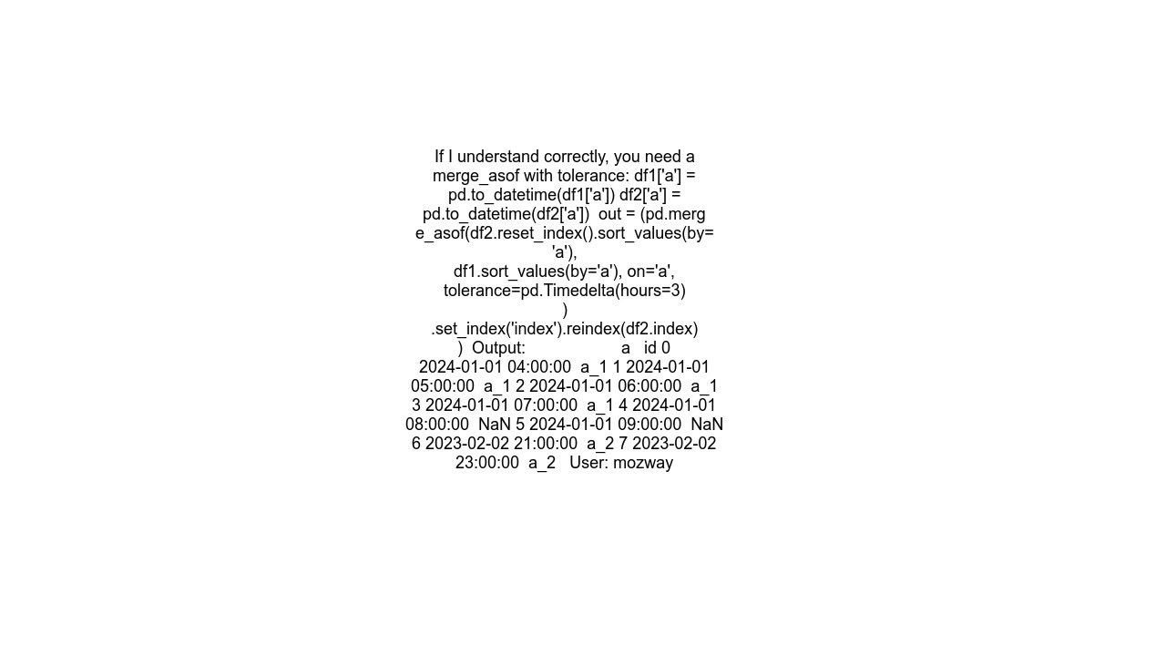 How can I merge two dataframes based on range of dates