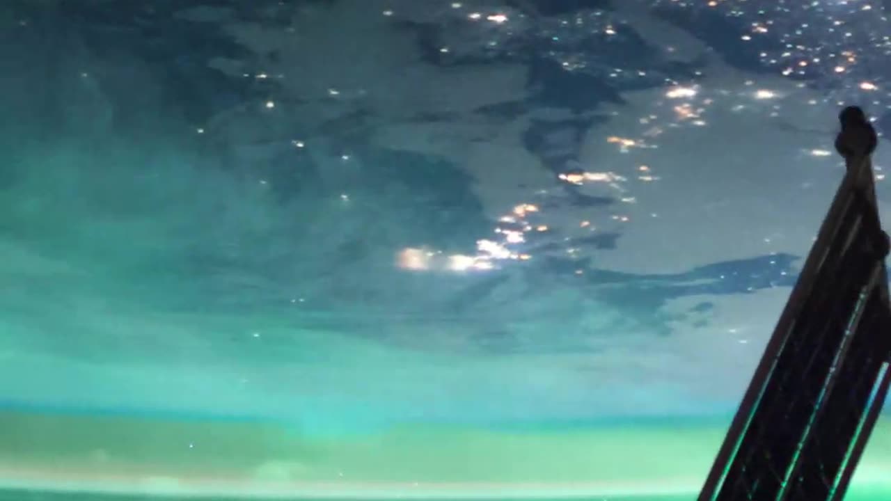 Northern lights seen from the international space station