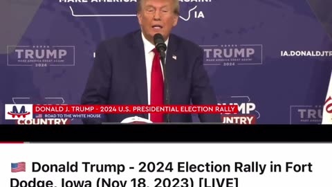 Trump at Dodge IA, about that case to block him from CO ballot
