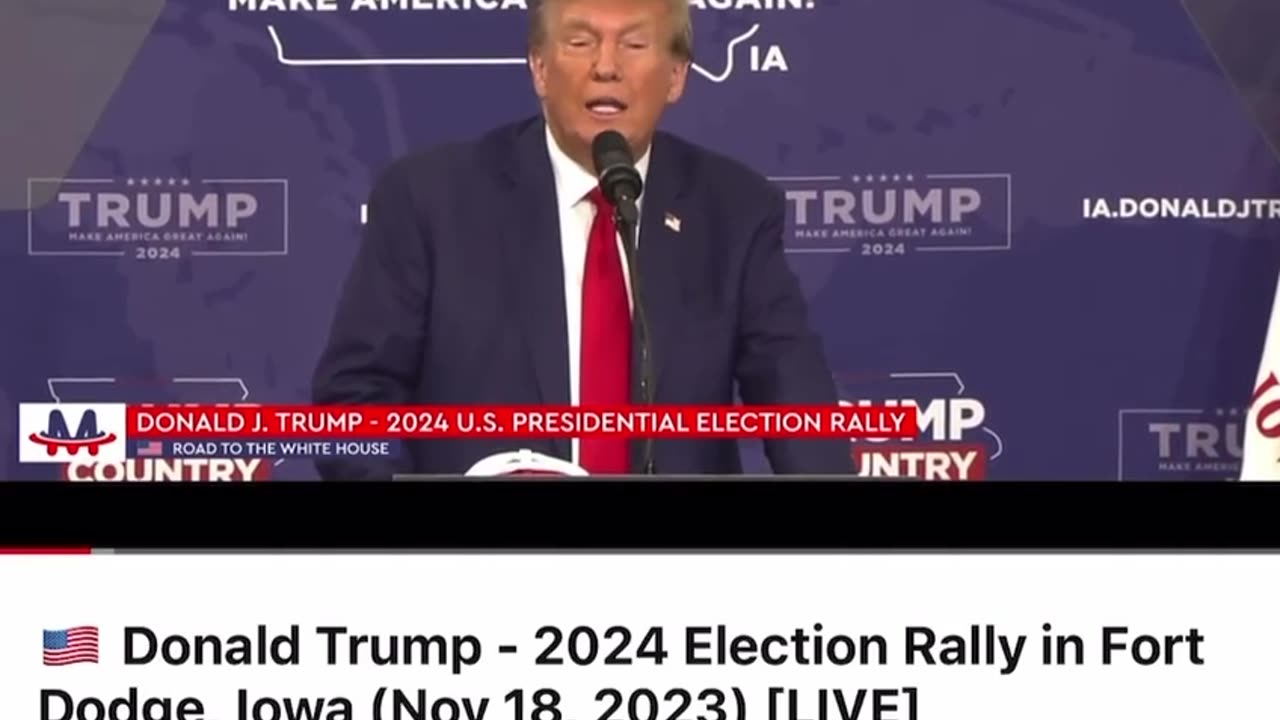 Trump at Dodge IA, about that case to block him from CO ballot