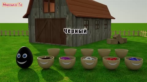 Baby content 100% | Learning Colors – Colorful Eggs on a Farm