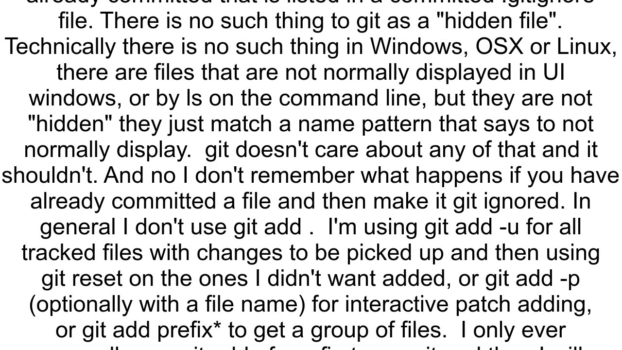 hidden files are also added with command quot git add quot