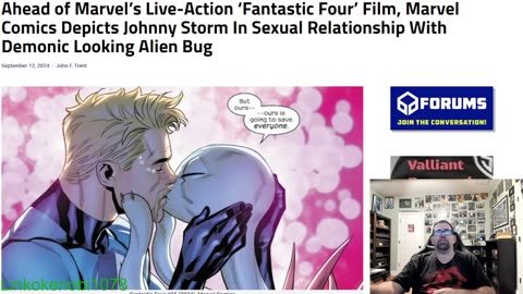 Marvel's fantastic 4 Johhny Storm falling in love with a demonic alien bug