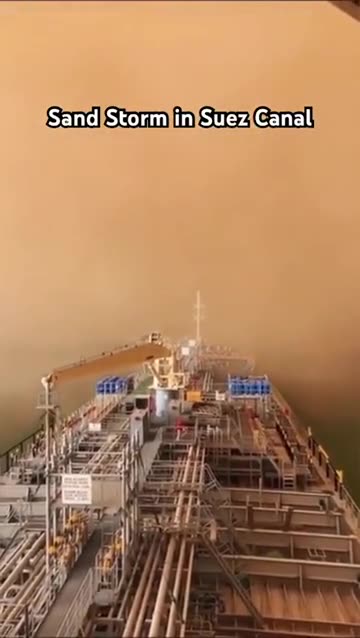 SAND STORM SUEZ CANAL
