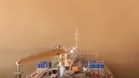 SAND STORM SUEZ CANAL