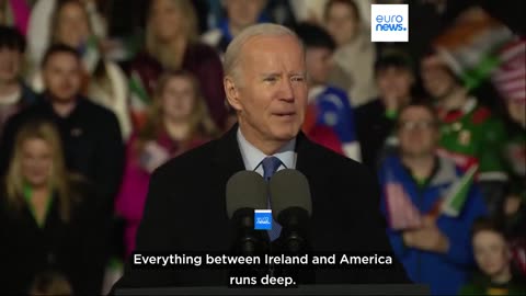 President Biden concludes Ireland trip with final speech from ancestral home of Ballina