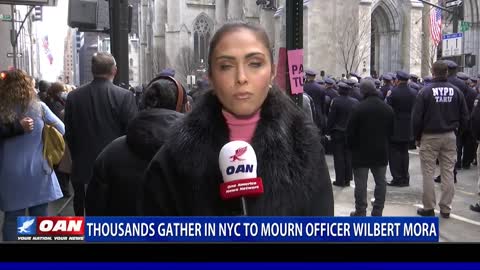 Thousands gather in NYC to mourn Officer Wilbert Mora