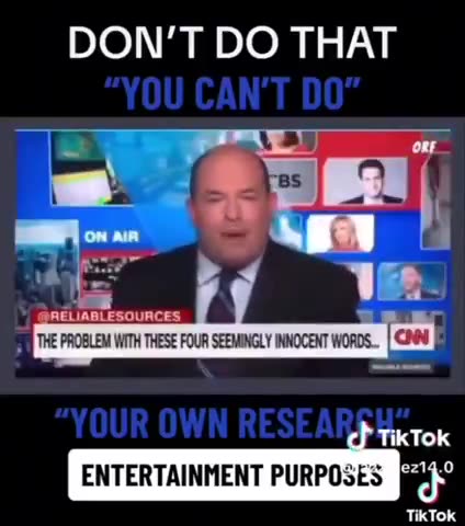 You can't do your own research to learn the truth