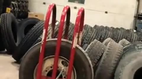 The tire is very powerful.