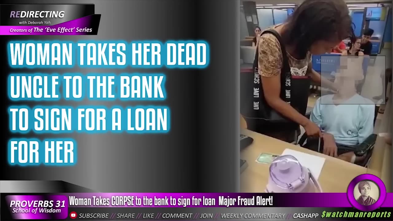 ***Woman Arrested after taking C0RPSE to the bank to sign for loan***