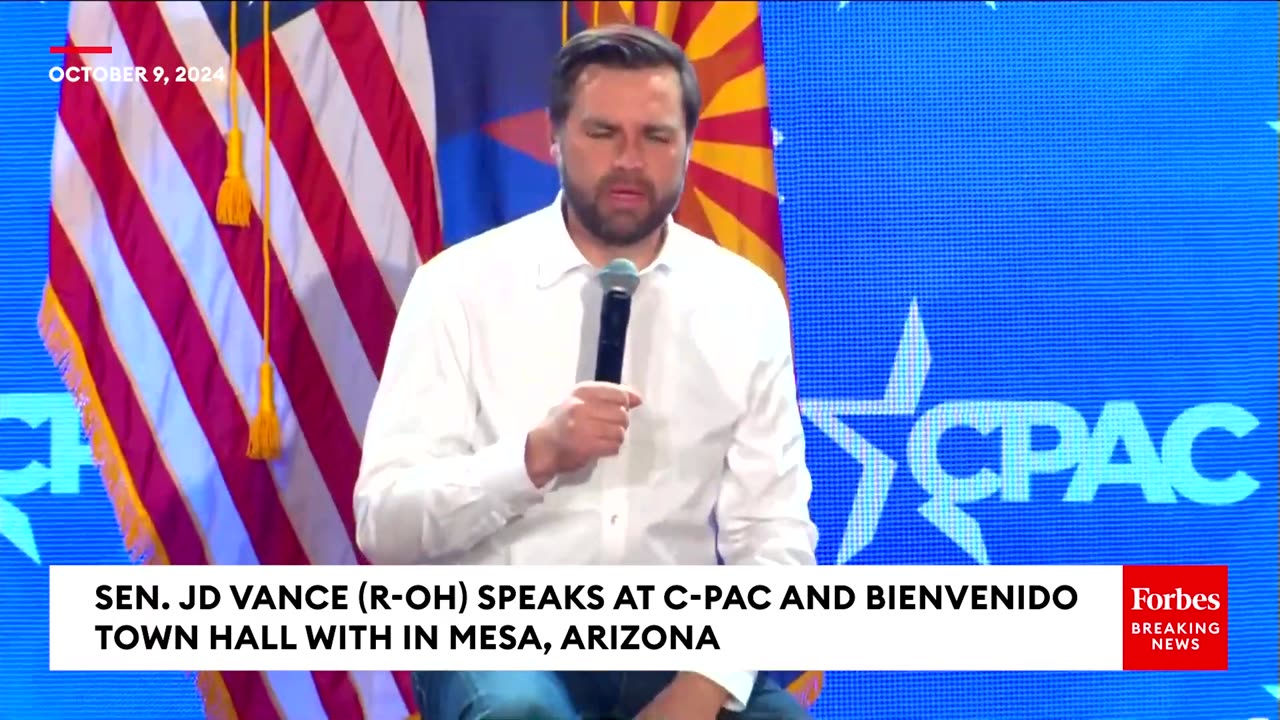 FULL TOWN HALL- JD Vance Takes Questions At Conservative Town Hall In Mesa, Arizona