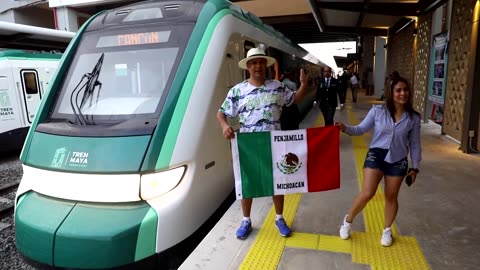 First tourists hop on Mexico's new 'Mayan Train'