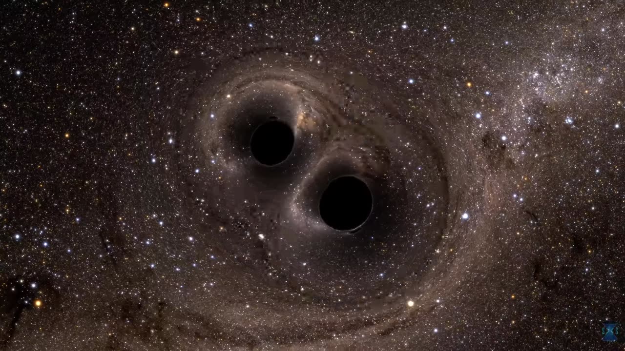 Two black holes merge into one