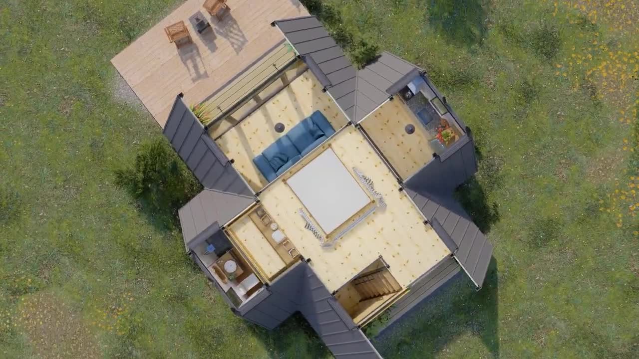 Small House Design Ideas - A Frame House - Minh Tai Design #23
