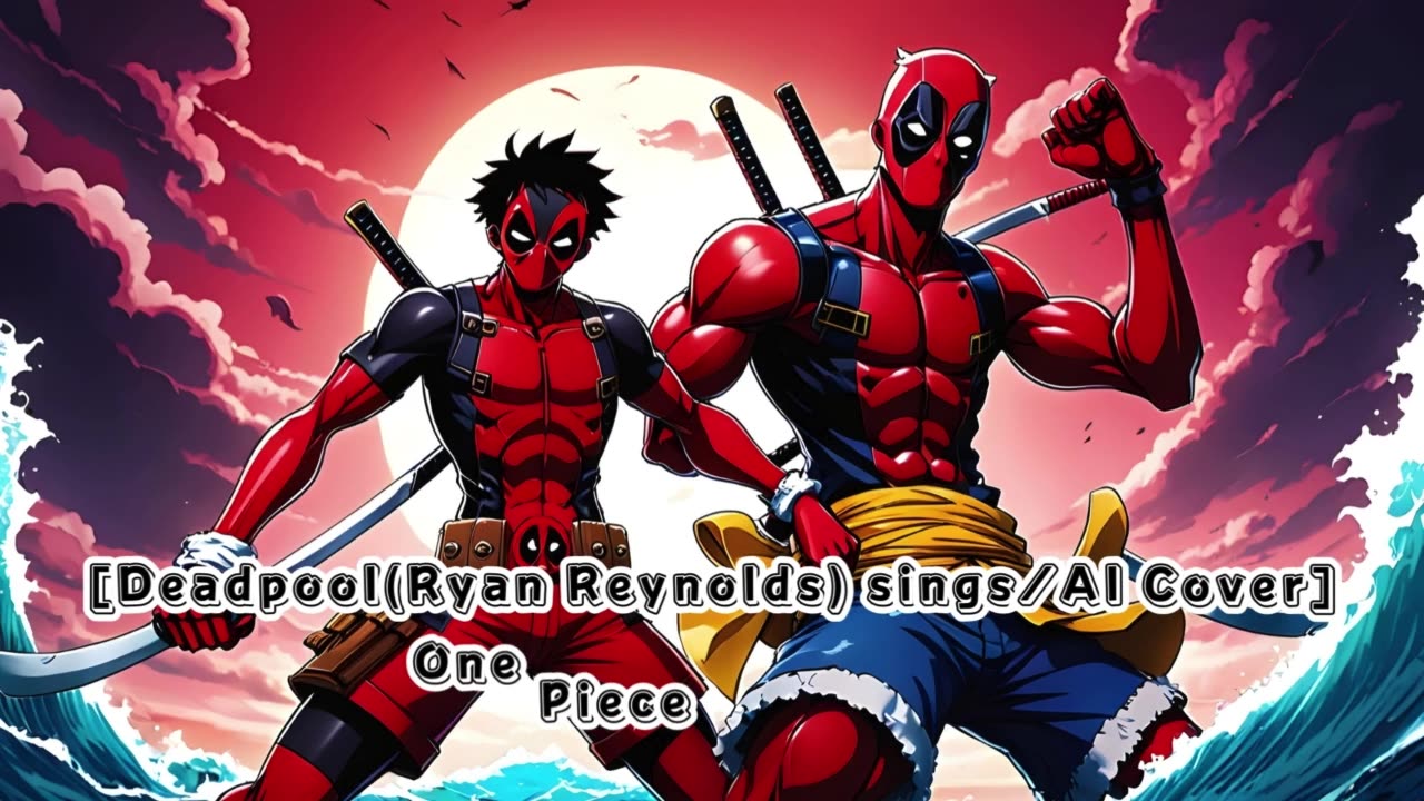 [Deadpool (Ryan Reynolds) sings/AI Cover] One Piece Opening 1 Hiroshi Kitadani - We Are!