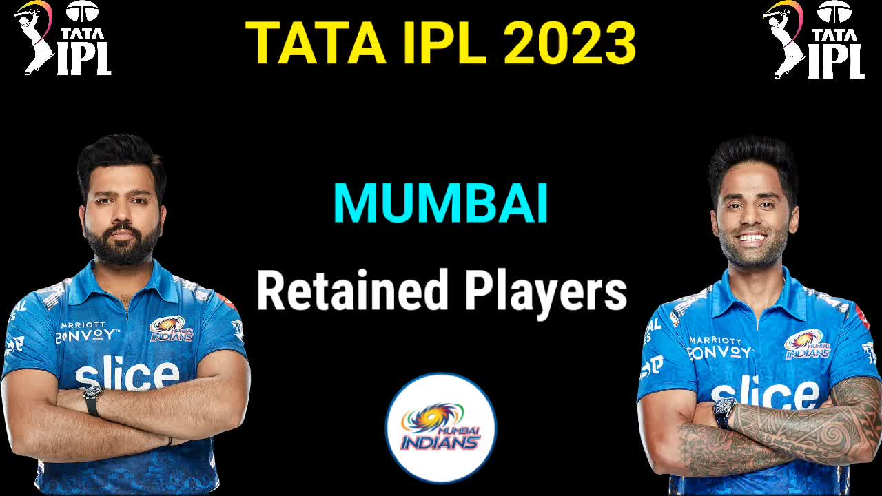 Tata IPL 2023 Mumbai Indians New & Final Retained Players 2023 MI Retained Players 2023