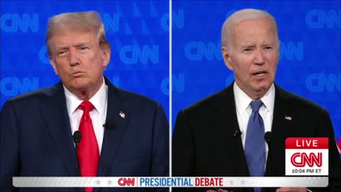 Presidential Debate President Trump and Joe Biden 6/27/2024 Atlanta CNN