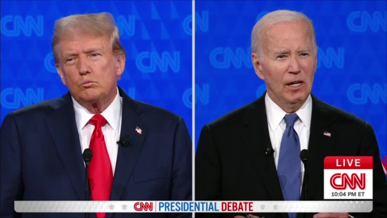 Presidential Debate President Trump and Joe Biden 6/27/2024 Atlanta CNN