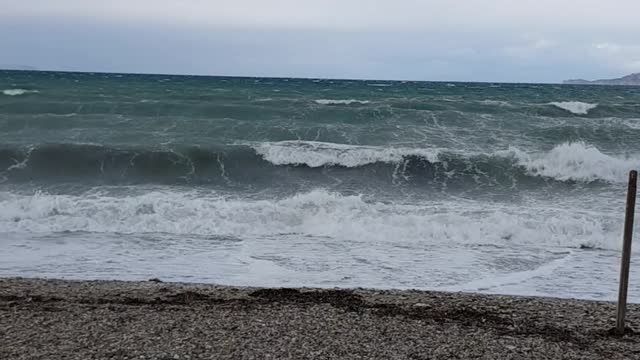 strong wind Loutraki corinthia