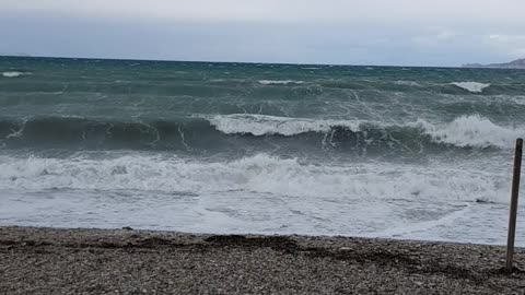 strong wind Loutraki corinthia