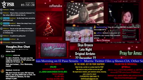 2022-12-26 05:00 EST - Coffee Talk : with Sandra