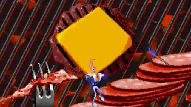 Earthworm Jim 2 (SNES) Secret Level_Cut