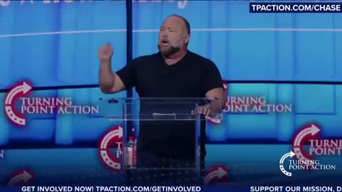 Alex Jones Gives Powerful Speech At Turning Point Action In Detroit