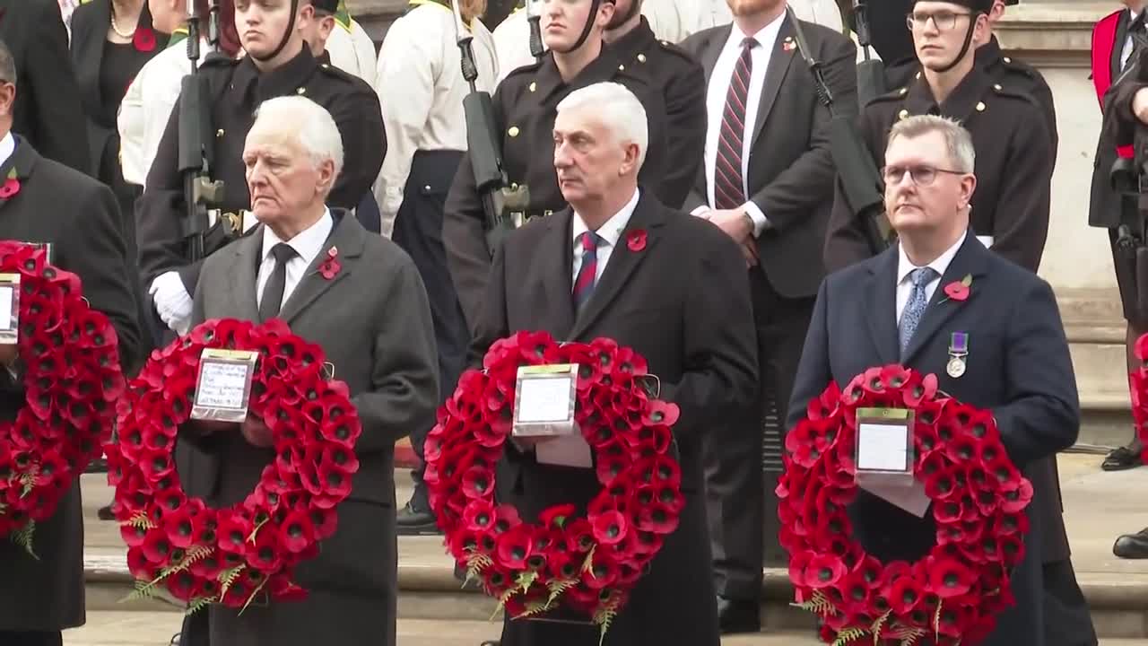 UK Prime Ministers attend Remembrance Day Service