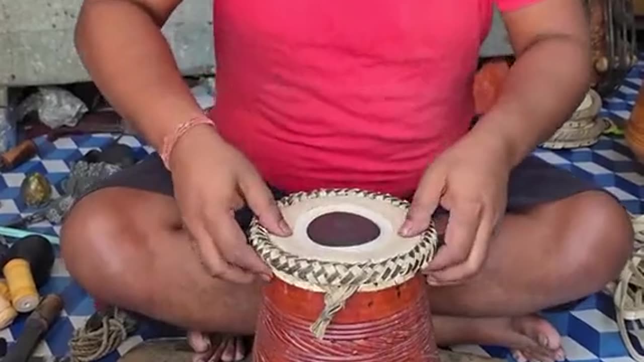 Wooden dhol manufacturing process