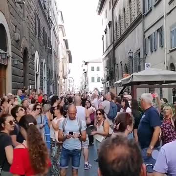 Florence, Italy: Green Pass, Lockdown Protest