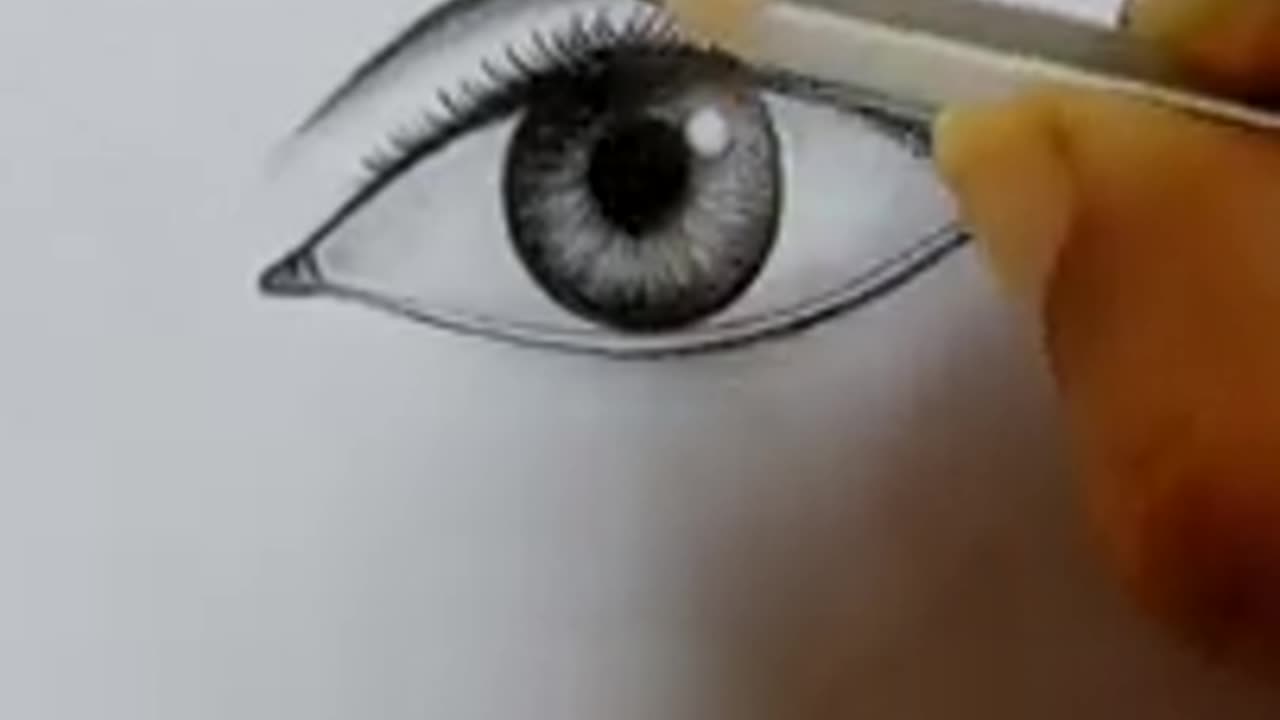 How to make eye sketch easy trick.