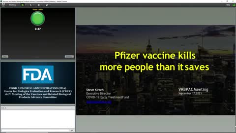 Testimony from FDA hearing regarding Covid vaccine booster number three