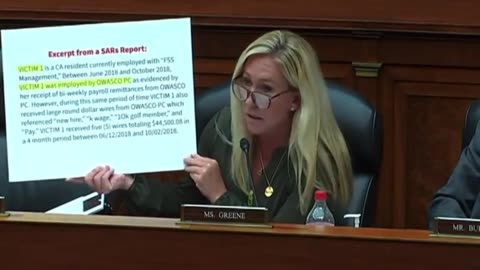 Rep. MTG pulls out graphic Hunter Biden receipts, TRIGGERS panicked Dems