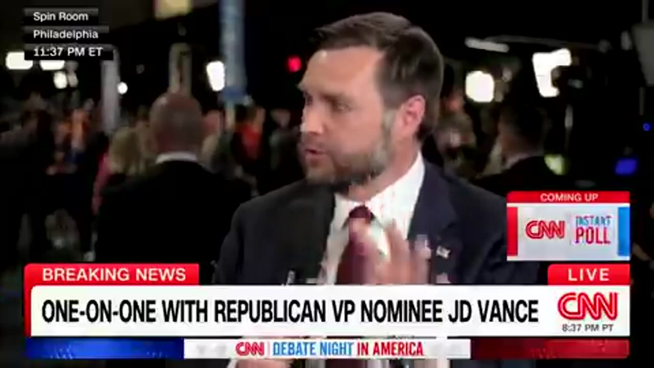 CNN confronted JD Vance on the migrant pet-eating controversy