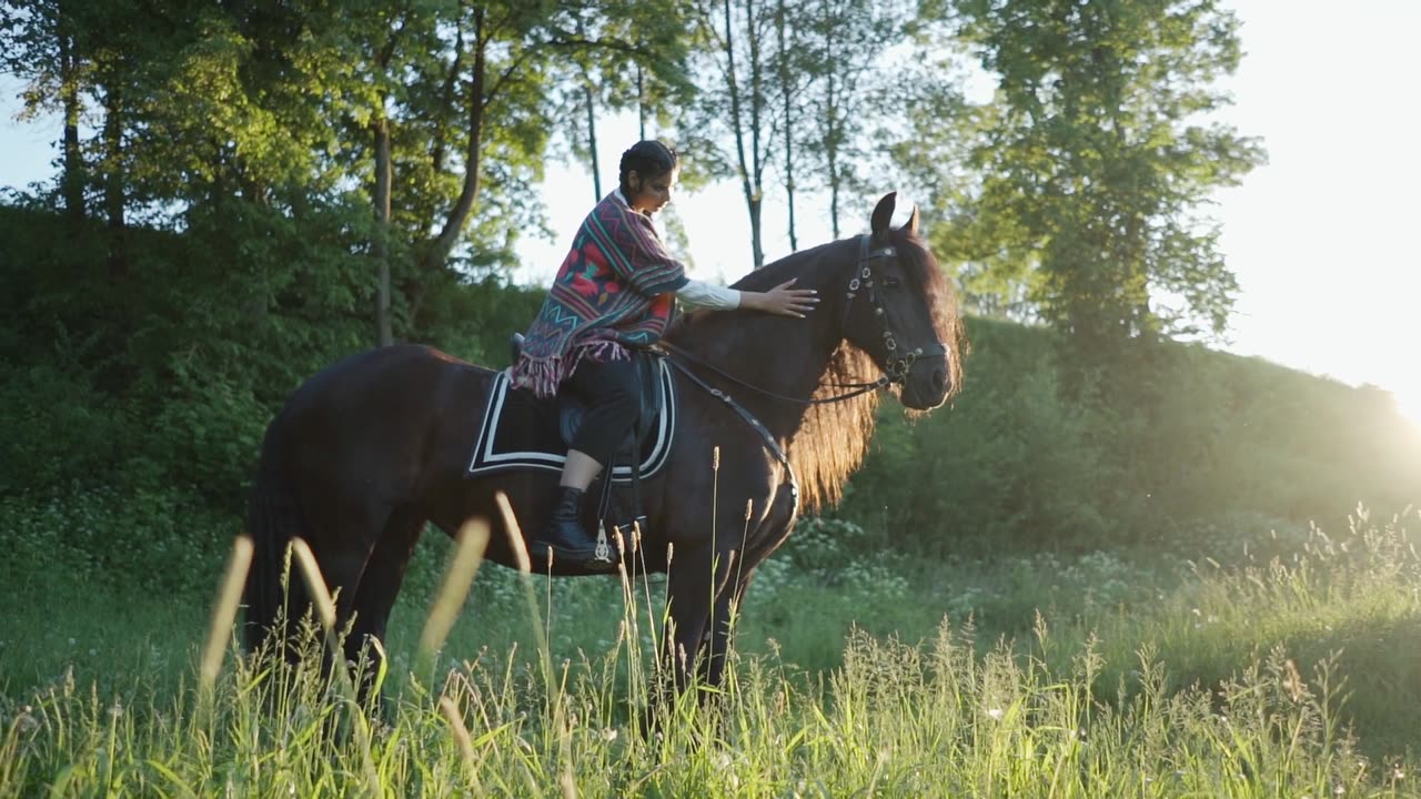 horse riding girl