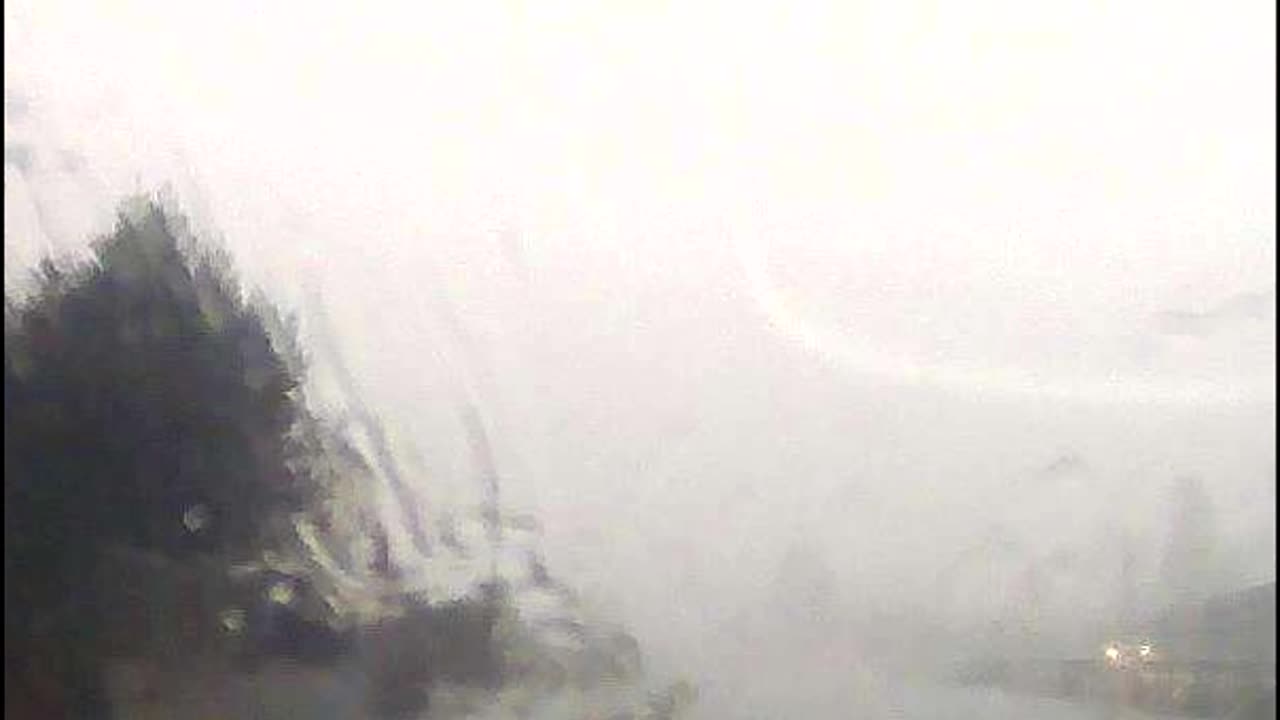 Storm Dashcam on A5 between Lichfield and Brownhills, UK