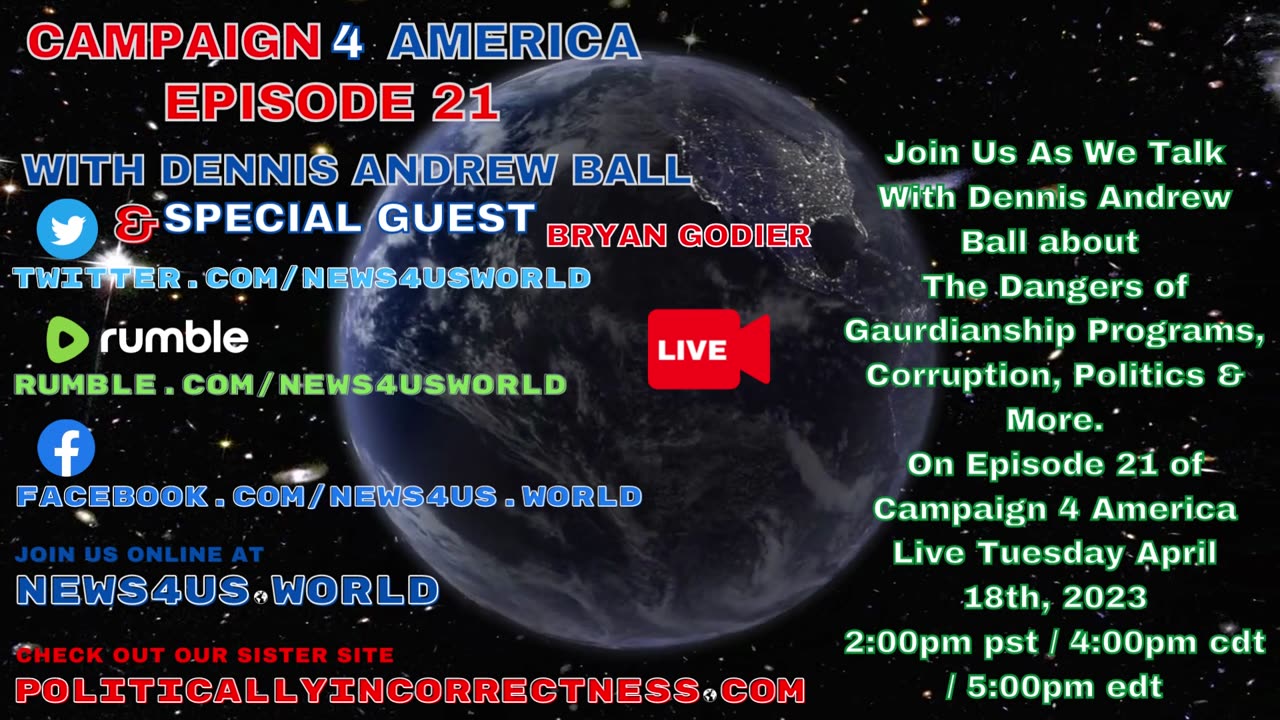 CAMPAIGN 4 AMERICA Ep 21 With Dennis Andrew Ball - Dangers of Guardianship Programs