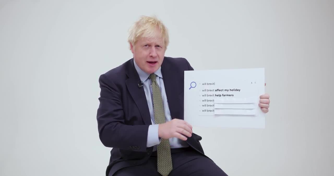 Boris Johnson answers questions about brexit.